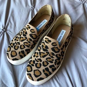 Steve Madden Platform Cheetah Slip Ons
